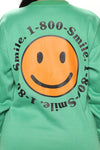 Smile Happy Face Sweatshirt - Kelly Green